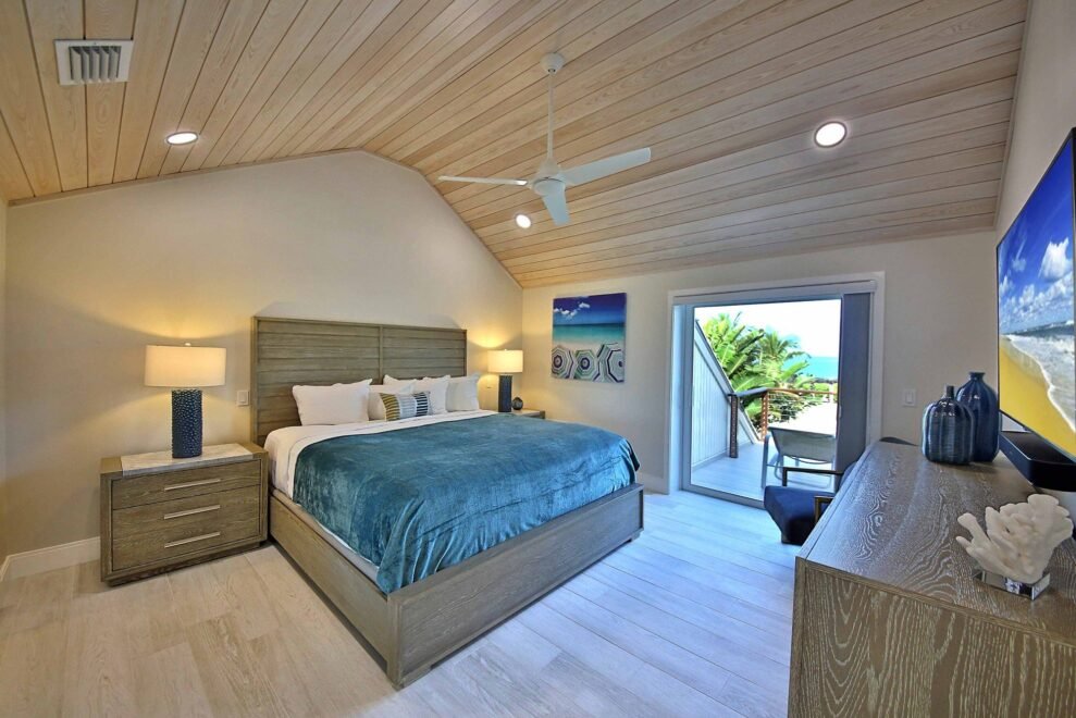 Beach House 7 South Seas Rental interior design: bedroom