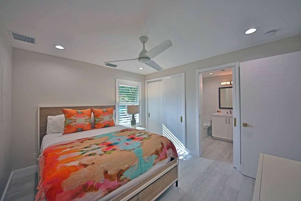 Beach House 7 South Seas Rental interior design: bedroom