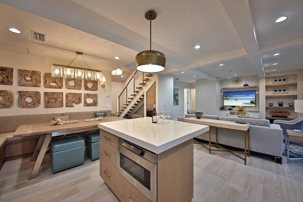 Beach House 7 South Seas Rental interior design: kitchen