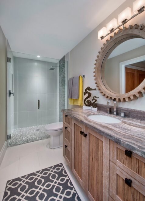 Coastal Captiva interior design: bathroom