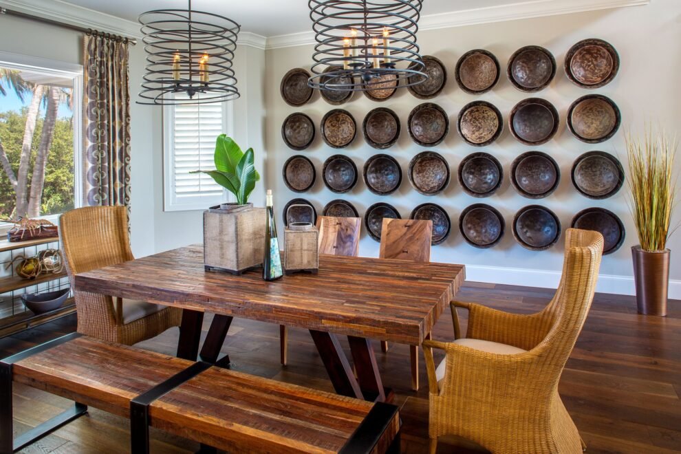 Galt Island Paradise interior design: dining room