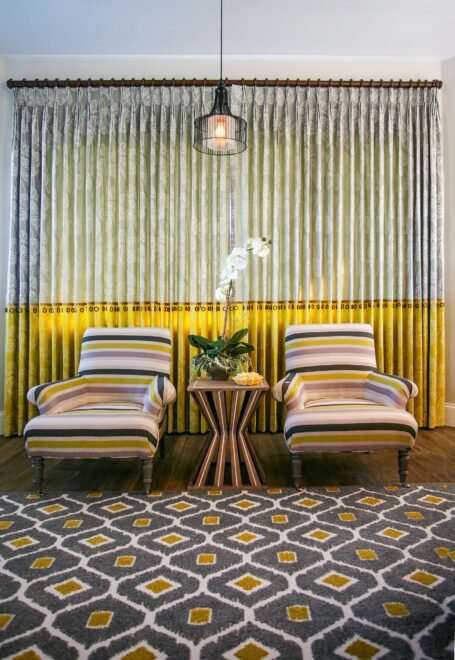 Galt Island Paradise interior design: seating vignette