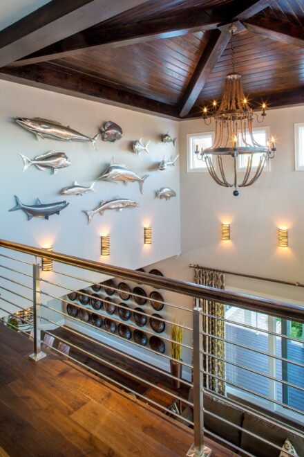 Galt Island Paradise interior design: staircase landing