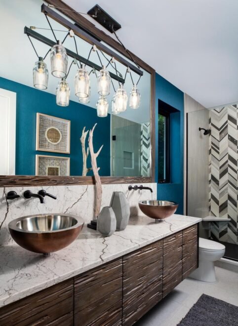 Modern Rustic Captiva interior design: bathroom