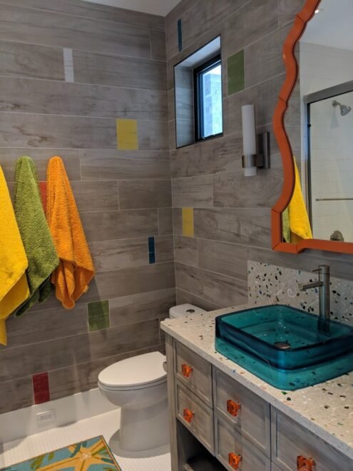Modern Rustic Captiva interior design: bathroom