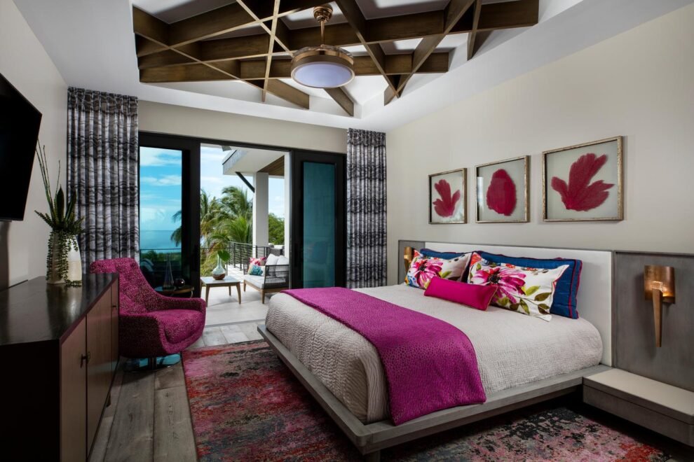 Modern Rustic Captiva interior design: bedroom