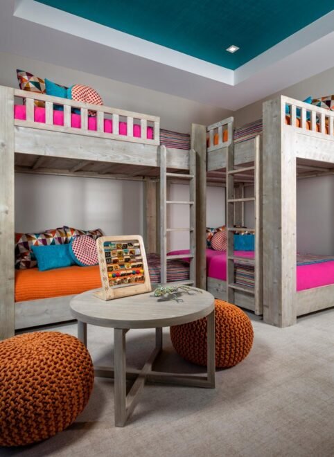 Modern Rustic Captiva interior design: bunk room