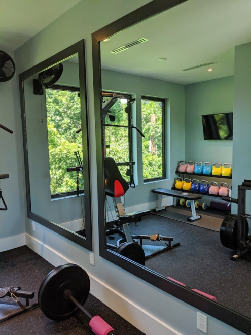 Modern Rustic Captiva interior design: gym