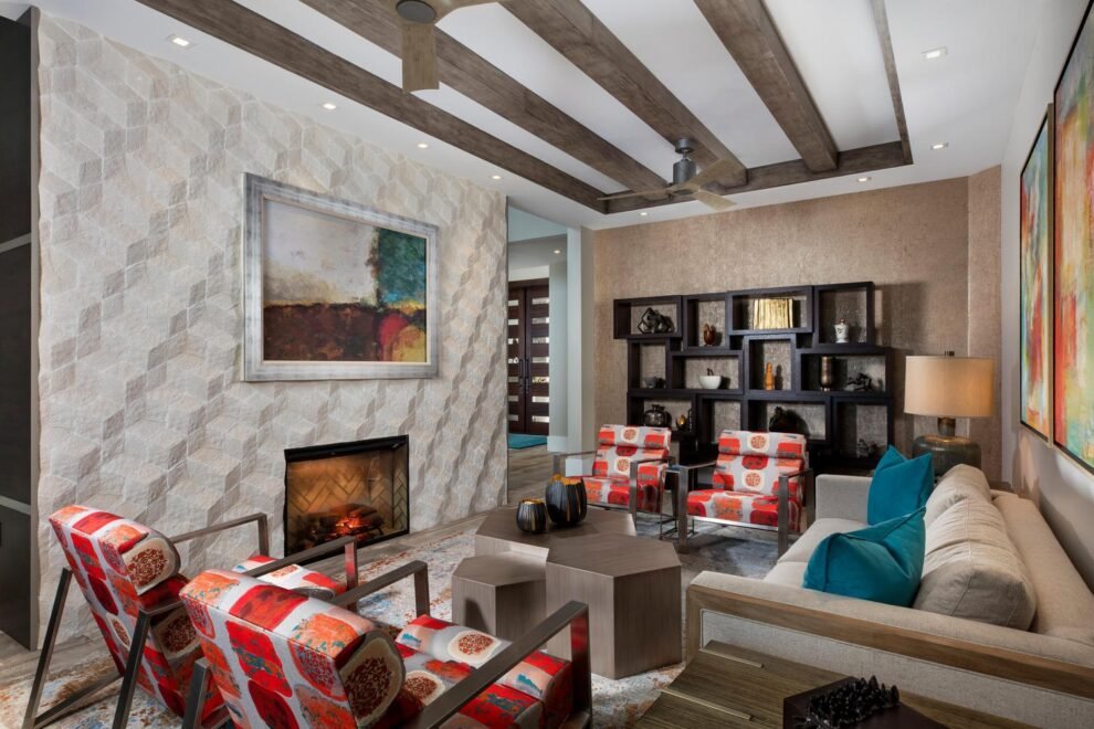 Modern Rustic Captiva interior design: interior view
