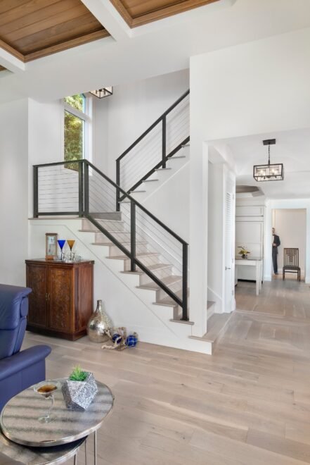 Moorings interior design: staircase