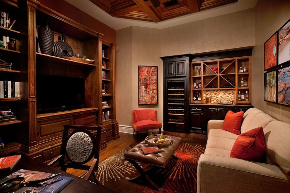 Paradise on Captiva interior design: den