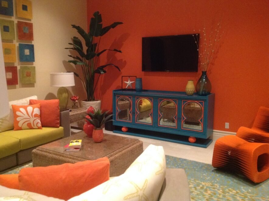 Paradise on Captiva interior design: living room