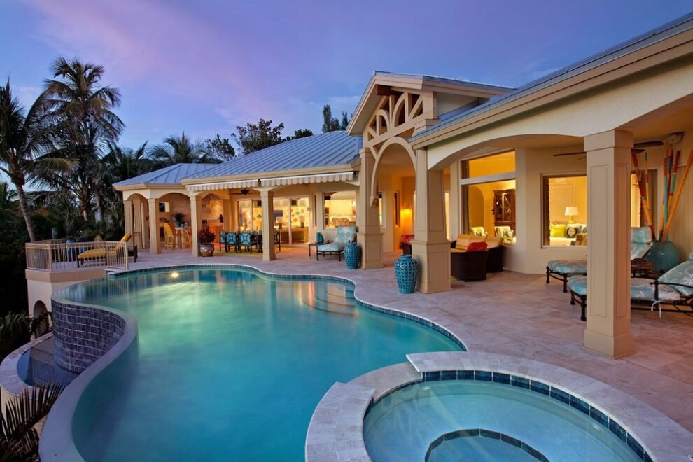 Paradise on Captiva interior design: pool