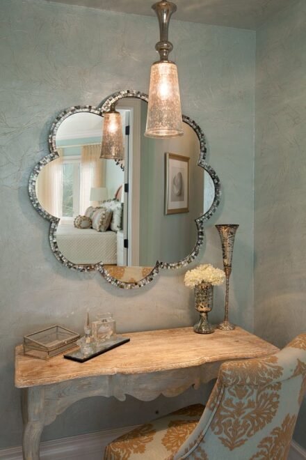 Paradise on Captiva interior design: vanity detail