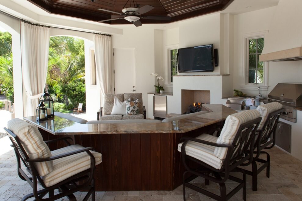 Port Royal Naples interior design: outdoor living