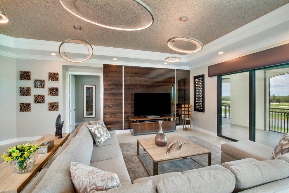 Talis Park interior design: living room