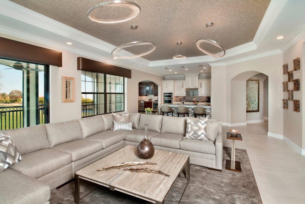 Talis Park interior design: living room