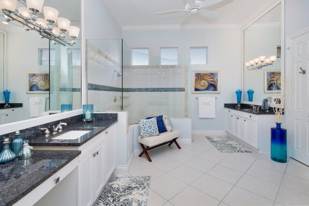 West Bay Courtyard Home interior design: bathroom