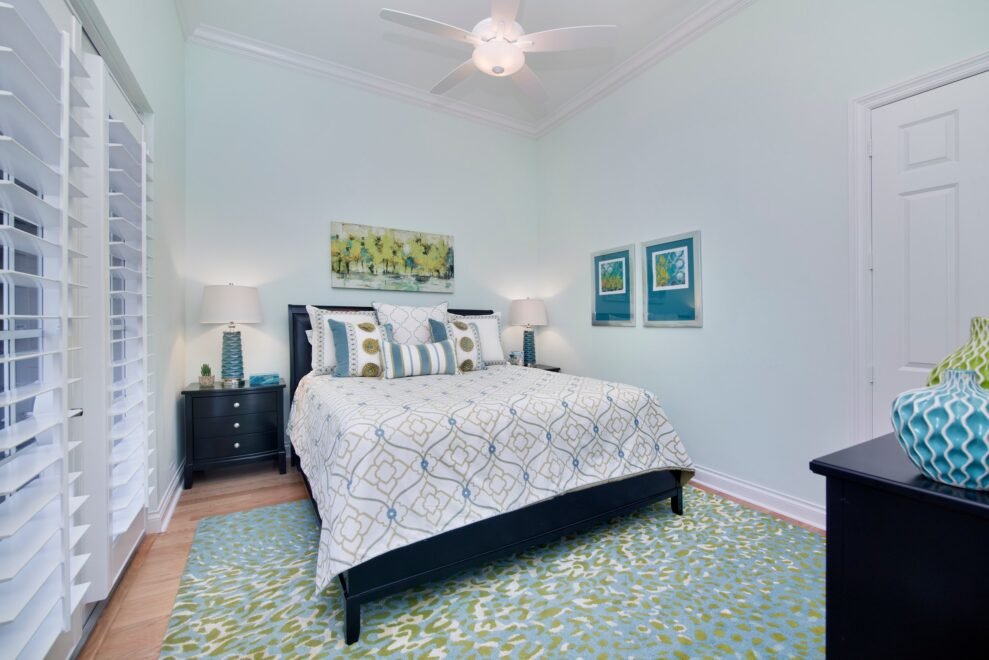 West Bay Courtyard Home interior design: bedroom