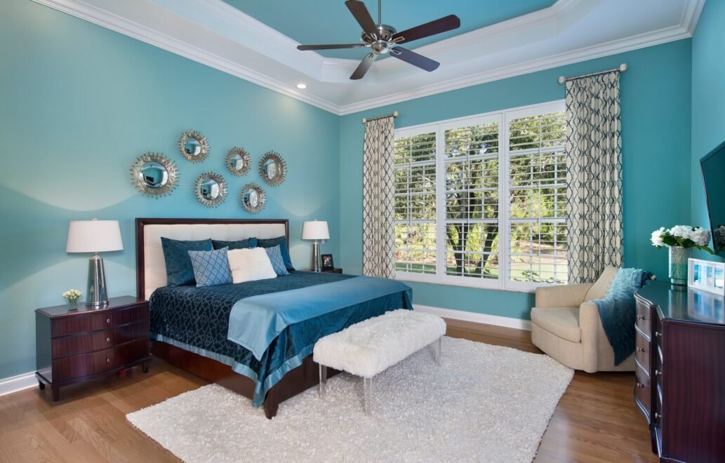 West Bay Courtyard Home interior design: bedroom