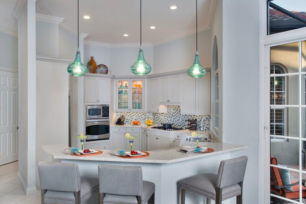West Bay Courtyard Home interior design: kitchen